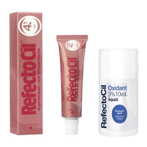 Refectocil Tintura para Sobrancelhas Vermelho 4.1 e Oxidante 100 ml Refectocil Tintura para Sobrancelhas Vermelho 4.1 e Oxidante 100 ml