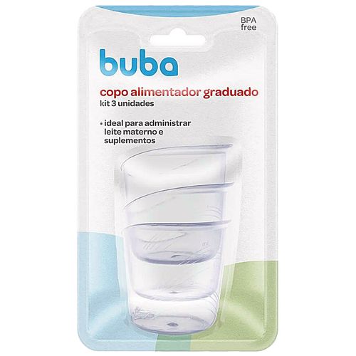 Kit Copo Alimentador Graduado Buba com 3 unidades Kit Copo Alimentador Graduado Buba com 3 unidades
