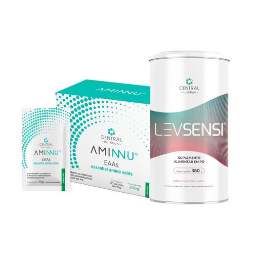(LEVSENSI® Sabor Maçã com Canela + AMINNU® Tradicional Sabor Limão) Limão (LEVSENSI® Sabor Maçã com Canela + AMINNU® Tradicional Sabor Limão) Limão