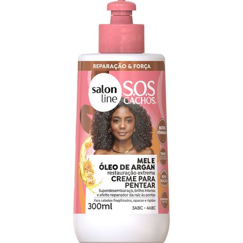 Creme de Pentear Salon Line Sos Mel Cachos Intensos 300ml