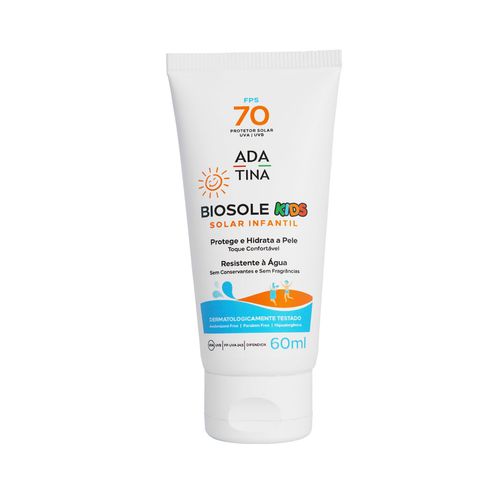Protetor Solar Infantil Hipoalergênico Peles Delicadas Biosole Kids FPS 70