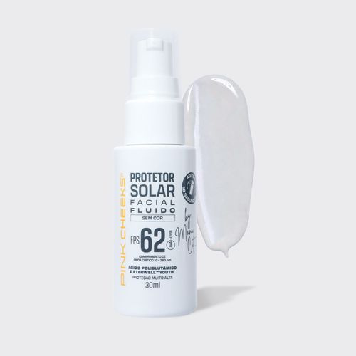 Protetor Solar Facial Fluido FPS62 FPUVA35 30ml Sem cor (Incolor)