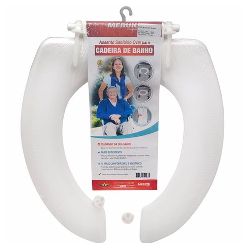 Assento Sanitário Oval P/ Cadeira De Banho Aberto