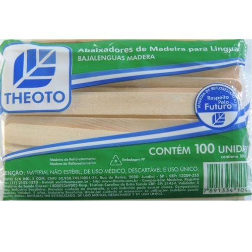 Abaixador De Lingua Em Madeira