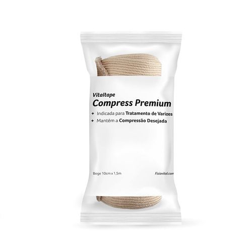 Bandagem Elástica VitalTape Compress 10cm x 1,50m Bandagem Elástica VitalTape Compress 10cm x 1,50m