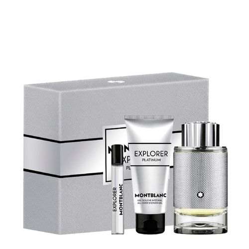 Kit Montblanc Explorer Platinum Masculino - Eau de Parfum 100ml + 7,5ml + Shower Gel 100ml Kit Montblanc Explorer Platinum M - EDP 100ml + 7,5ml + SG Kit Kit Montblanc Explorer Platinum Masculino - Eau de Parfum 100ml + 7,5ml + Shower Gel 100ml Kit Montblanc Explorer Platinum M - EDP 100ml + 7,5ml + SG Kit