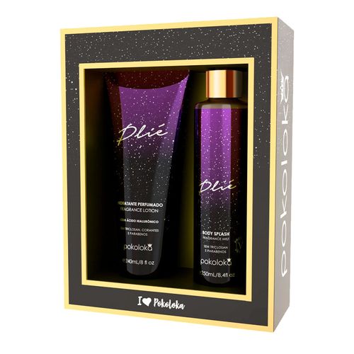 Kit Pokoloka Plié Feminino - Body Splash 250ml + Hidratante Corporal 240ml NULO