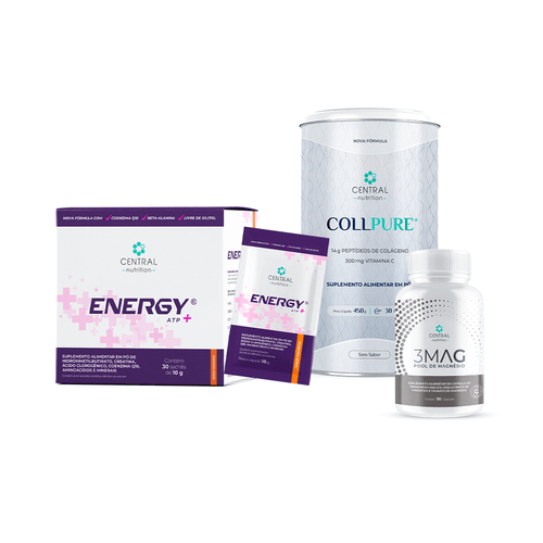 Kit Energia e Saúde Muscular (ENERGY ATP®+ Tangerina + COLLPURE® Sem Sabor + 3MAG) Kit Energia e Saúde Muscular (ENERGY ATP®+ Tangerina + COLLPURE® Sem Sabor + 3MAG)