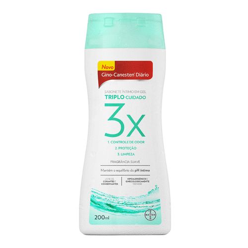 877808---Sabonete-Liquido-Intimo-Gino-Canesten-Diario-Triplo-Cuidado-Suave-200ml