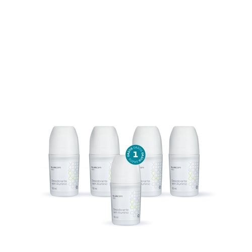 Kit Desodorante sem Alumínio Ozoncare - 50ml - Pague 4 Leve 5 Kit Desodorante sem Alumínio Ozoncare - 50ml - Pague 4 Leve 5