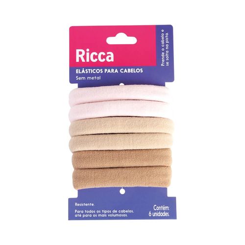Ricca Elástico Grosso c/ 6 Unidades Blondie Ricca Elástico Grosso c/ 6 Unidades Blondie