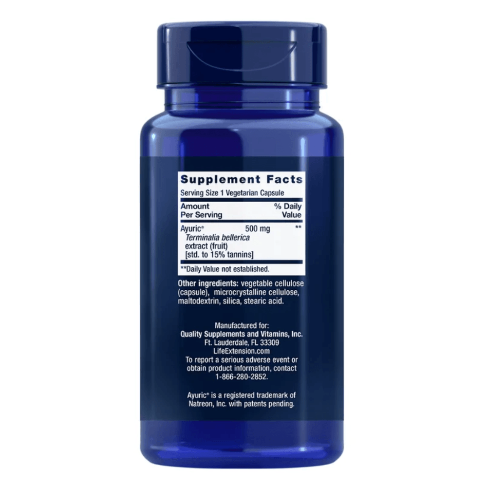 Uric Acid Control 60 Cápsulas Life Extension - Drogarias Pacheco