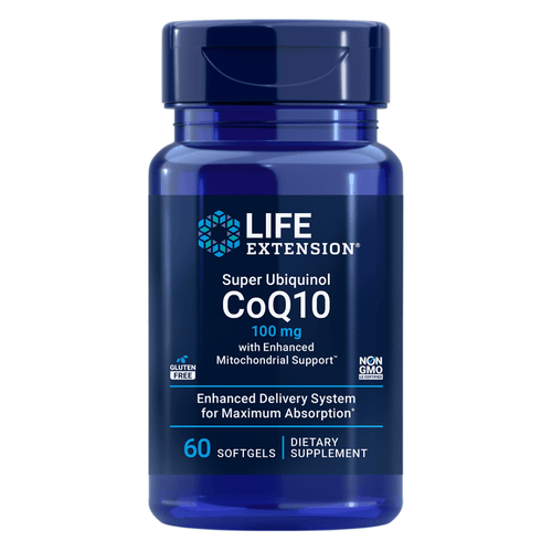 Super Ubiquinol CoQ10 100mg com Suporte Mitocondrial Aprimorado 60 Softgels Life Extension Super Ubiquinol CoQ10 100mg com Suporte Mitocondrial Aprimorado 60 Softgels Life Extension