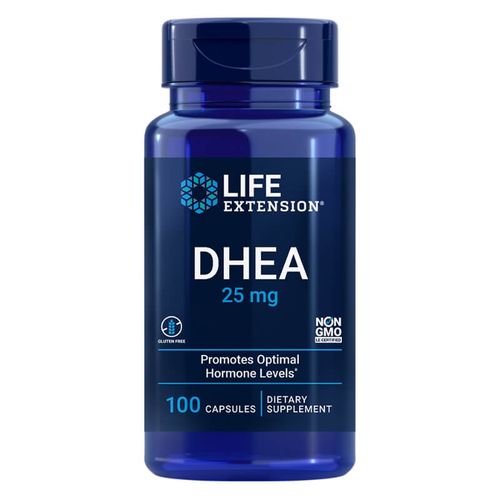 DHEA 25mg 100 Cápsulas Life Extension DHEA 25mg 100 Cápsulas Life Extension