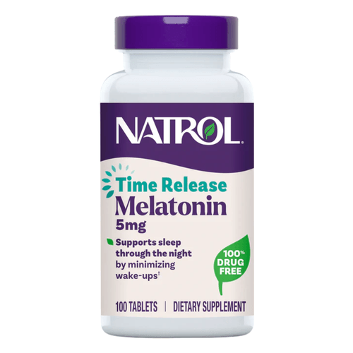 Melatonina 5mg Time Release 100 Tabletes Natrol