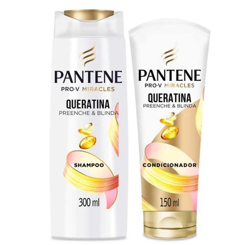 Pantene Pro-V Queratina Shampoo 300ml + Condicionador 150ml Pantene Pro-V Queratina Shampoo 300ml + Condicionador 150ml