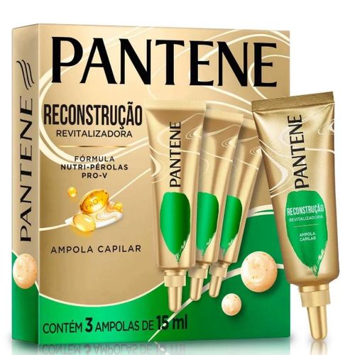 Kit Ampola Pantene Reconstrução Revitalizadora 3 ampolas