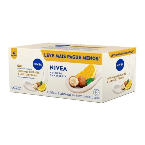 Nivea Sabonete Manteiga de Karité & Lima da Pérsia 6unidades Nivea Sabonete Manteiga de Karité & Lima da Pérsia 6unidades
