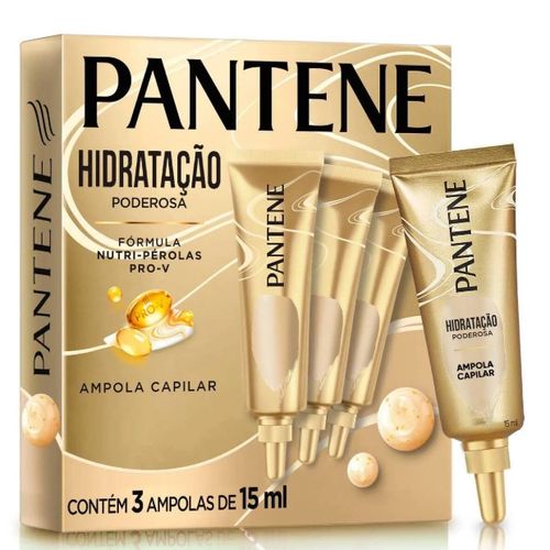 Kit Ampola Pantene Hidratação Poderosa 3 ampolas