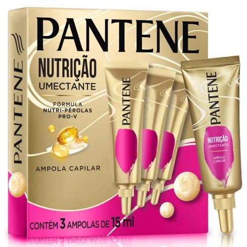Kit Ampola Pantene Nutrição Umectante 3 ampolas