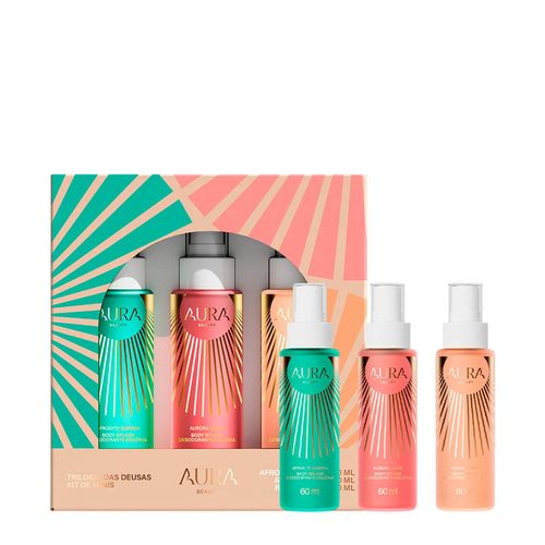 Kit Aura Beauty Trilogia das Deusas - Body Splash 3x 60ml Kit
