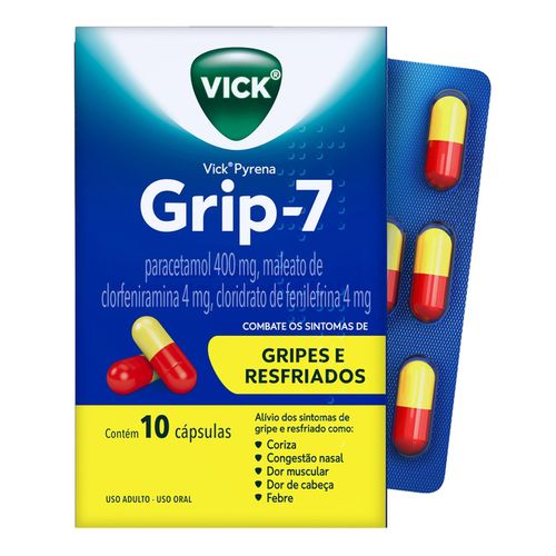 Antigripal Vick Pyrena Grip-7 10 Cápsulas