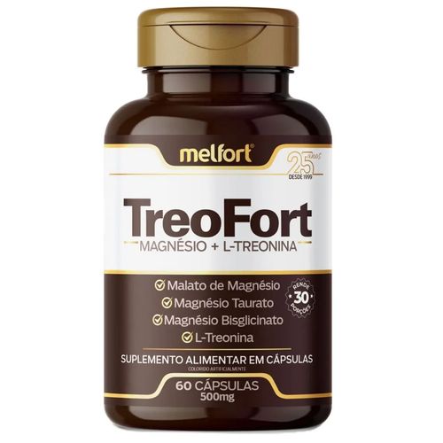 TREOFORT MAGNESIO + L-TREONINA 60 CAPS 500MG MELFORT TREOFORT MAGNESIO + L-TREONINA 60 CAPS 500MG MELFORT