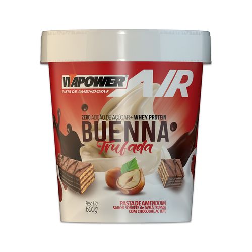 Pasta de Amendoim Vitapower Whey Buenna Trufado 600g Pasta de Amendoim Vitapower Whey Buenna Trufado 600g
