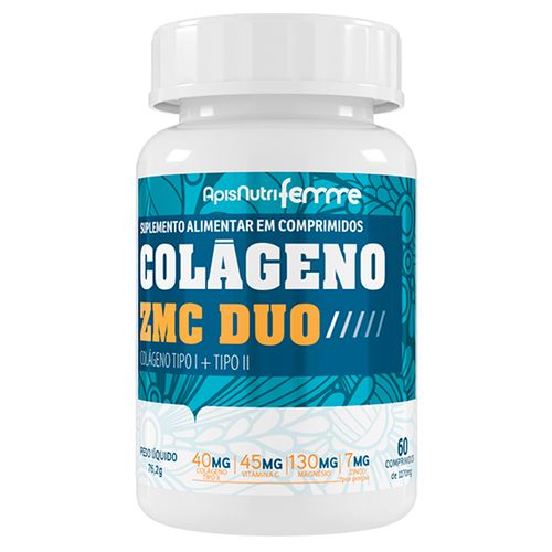 Colágeno ZMC Duo Apisnutri 60 Comprimidos