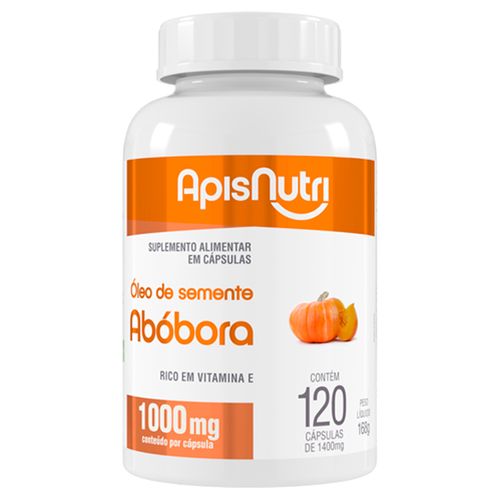 Óleo de Semente de Abóbora Apisnutri 120 Cápsulas Óleo de Semente de Abóbora Apisnutri 120 Cápsulas