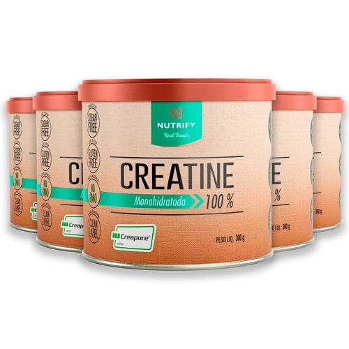 Kit 5 Creatina Creapure Nutrify 300g Kit 5 Creatina Creapure Nutrify 300g