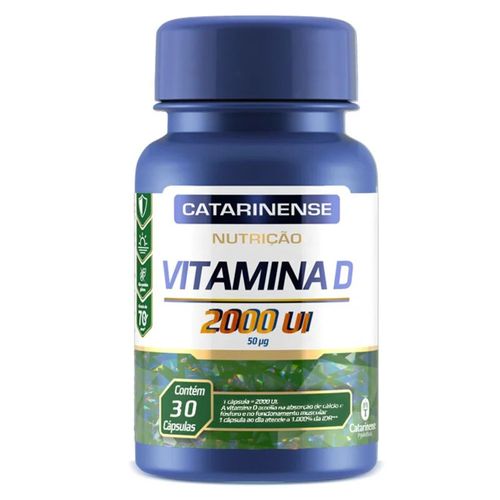 Vitamina D 2000ui Catarinense 30 cápsulas Vitamina D 2000ui Catarinense 30 cápsulas