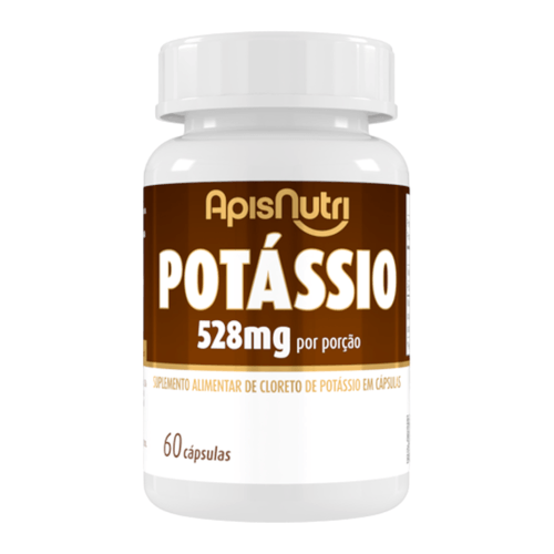 Suplemento Mineral de Potássio Apisnutri 60 Cápsulas Suplemento Mineral de Potássio Apisnutri 60 Cápsulas