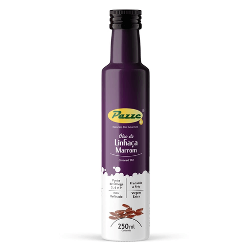 Óleo de Linhaça Marrom Extra Virgem Pazze 250ml Óleo de Linhaça Marrom Extra Virgem Pazze 250ml