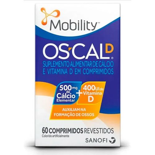 Suplemento Alimentar OS-Cal D 500mg 60cpr