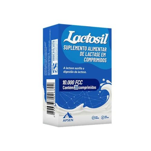 Lactosil 10.000 FCC Suplemento Alimentar Apsen 30cpr