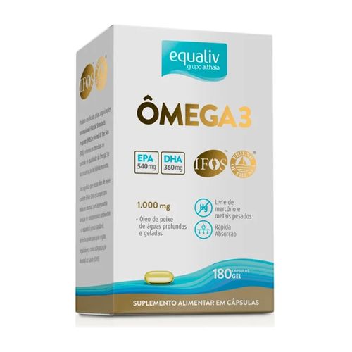 Ômega 3 Suplemento Alimentar Equaliv 180cps