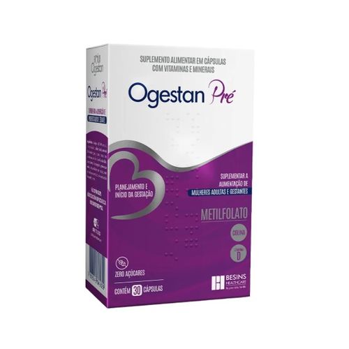 Ogestan Pré Suplemento Alimentar Besins 30cps