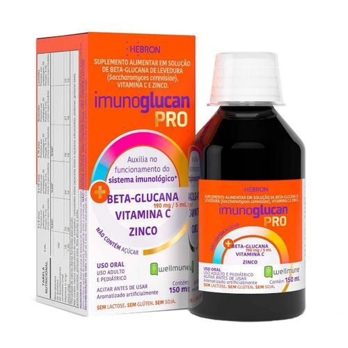 Imunoglucan Pro Suplemento Alimentar 150ml Imunoglucan Pro Suplemento Alimentar 150ml