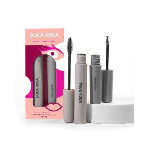 Boca Rosa Máscara Cílios Efeito Volume + Sobrancelhas