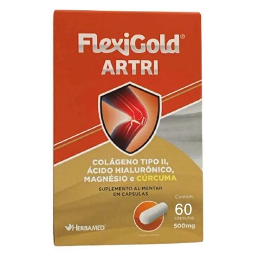 FlexiGold Artri Suplemento Alimentar Herbamed 60caps FlexiGold Artri Suplemento Alimentar Herbamed 60caps