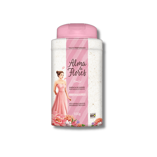 Talco Alma de Flores Jasmim 100g Talco Alma de Flores Jasmim 100g