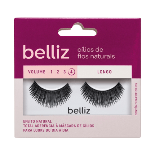 Belliz Cílios Postiços De Fios 3D Longo Volume 4 209