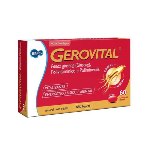 Gerovital Polivitamínico e Polimineral 60cps Gerovital Polivitamínico e Polimineral 60cps