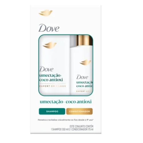 Kit Dove Umectação + Coco Antioxi Shampoo 350ml + Condicionador 175ml Kit Dove Umectação + Coco Antioxi Shampoo 350ml + Condicionador 175ml
