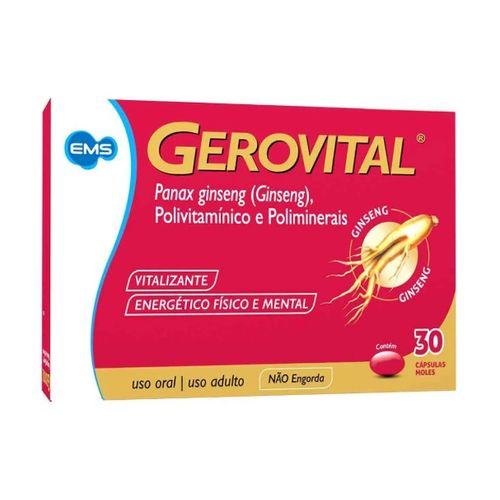 Gerovital Polivitamínico e Polimineral 30cps Gerovital Polivitamínico e Polimineral 30cps