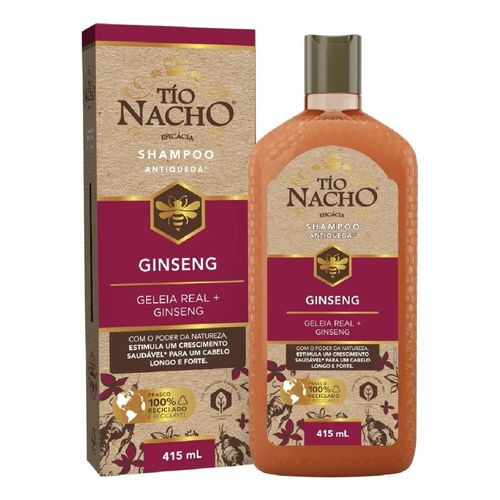 Tio Nacho Shampoo Antiqueda Geleia Real E Extrato De Ginseng 415ml Tio Nacho Shampoo Antiqueda Geleia Real E Extrato De Ginseng 415ml