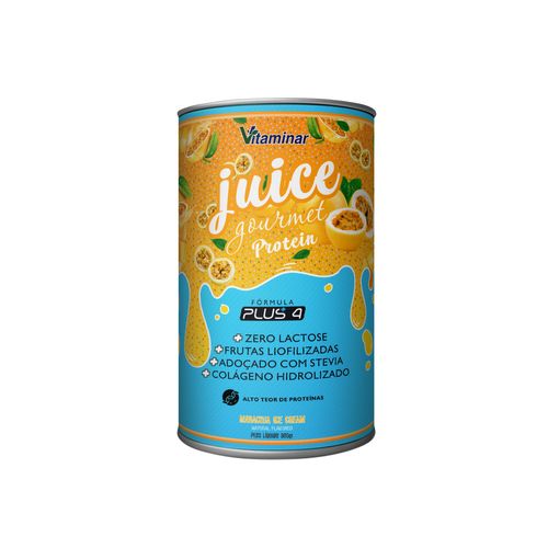 Juice Protein Gourmet Maracuja 450g - Vitaminar Juice Protein Gourmet Maracuja 450g - Vitaminar