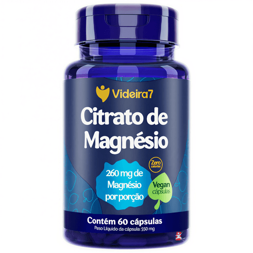 CITRATO DE MAGNESIO 60 CAPSULAS VEGANAS - VIDEIRA 7