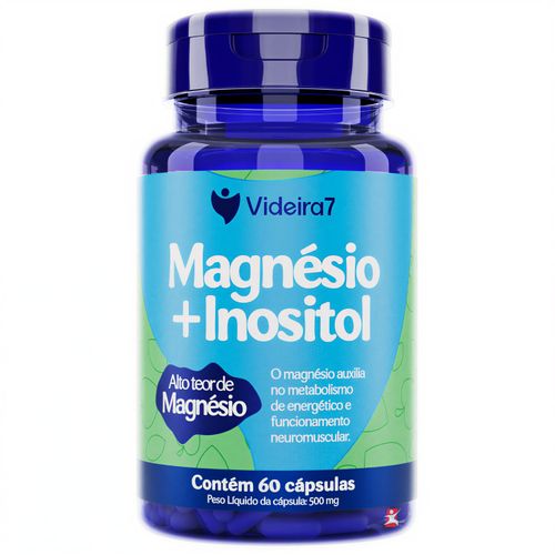 MAGNESIO + INOSITOL 60 CAPSULAS - VIDEIRA 7 MAGNESIO + INOSITOL 60 CAPSULAS - VIDEIRA 7